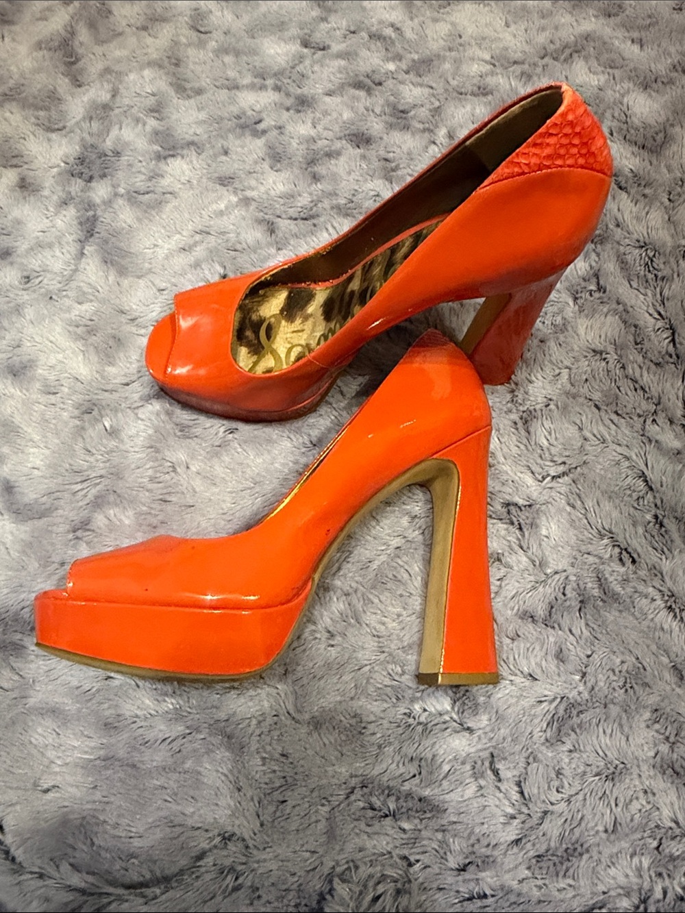 Sam Edelman Patent Leather Pep Toe Heels sz 10